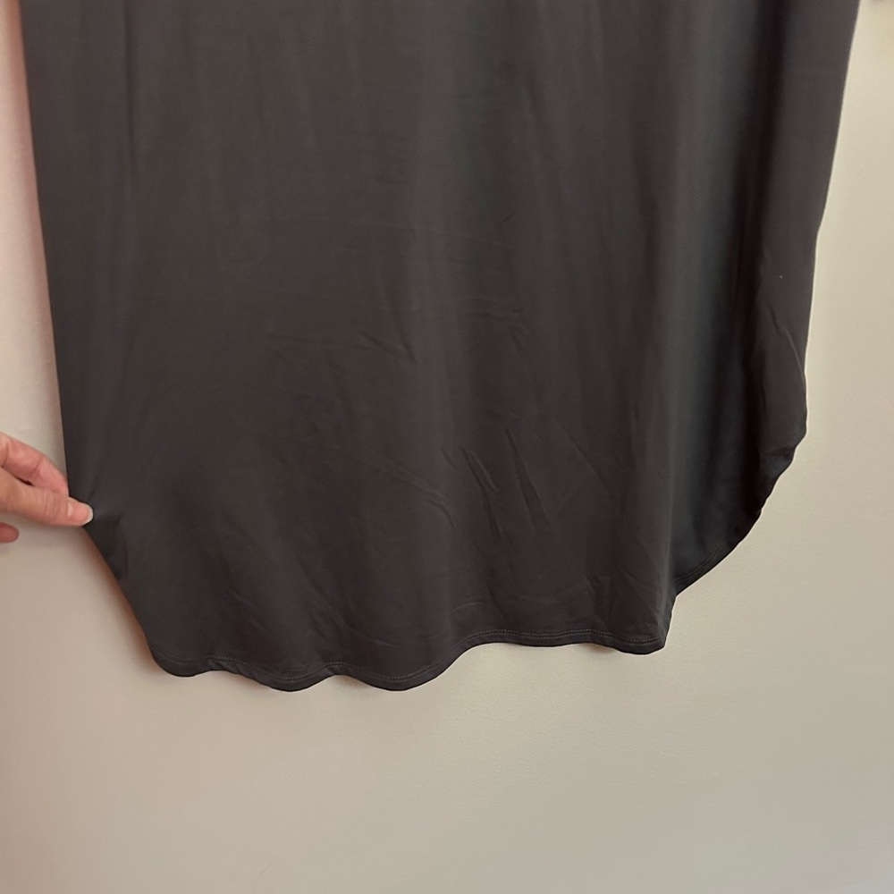You & Me Boutique Dolphin Hem Midi Dress Small Gray NWOT - Picture 9 of 11